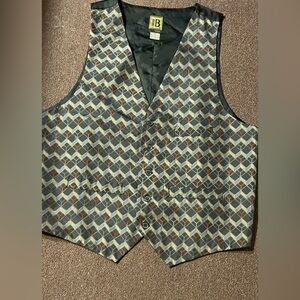 Bruno size medium men’s 100% silk formal vest
